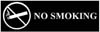 SIGN, NO SMOKING (WALNUT,3X8)
