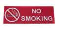 SIGN, NO SMOKING (RED, 3X8)